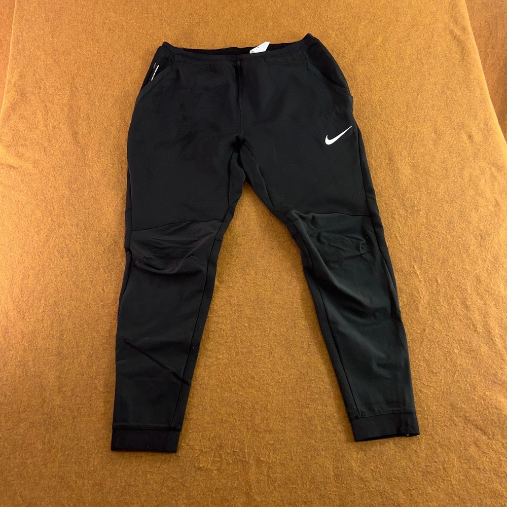 Nike Mens XL Black Dri-FIT Tapered Training Jogger Pants *Flaw